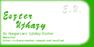 eszter ujhazy business card