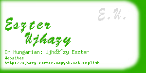 eszter ujhazy business card